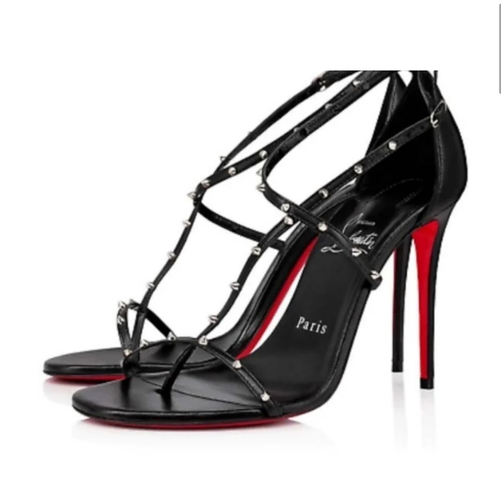 Christian Louboutin | Riojana Spiked Strappy Heel | 37.5